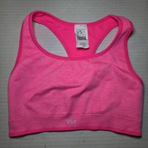 Victoria's Secret Sport Size M Women's Pink Solid Reversible Sports Bra